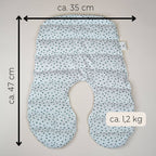 Cuscino di semi biologico di farro per il collo - Cuscino per il collo a pois