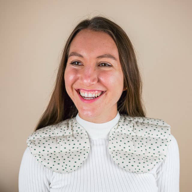 Cuscino di semi biologico di farro per il collo - Cuscino per il collo a pois