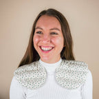 Cuscino di semi biologico di farro per il collo - Cuscino per il collo a pois