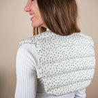 Cuscino di semi biologico di farro per il collo - Cuscino per il collo a pois