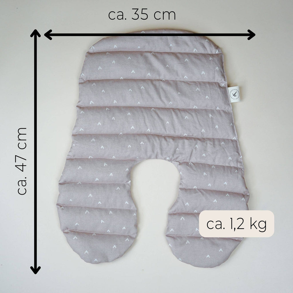 Cuscino termico riempito con farro per il collo cuscino di farro rosa