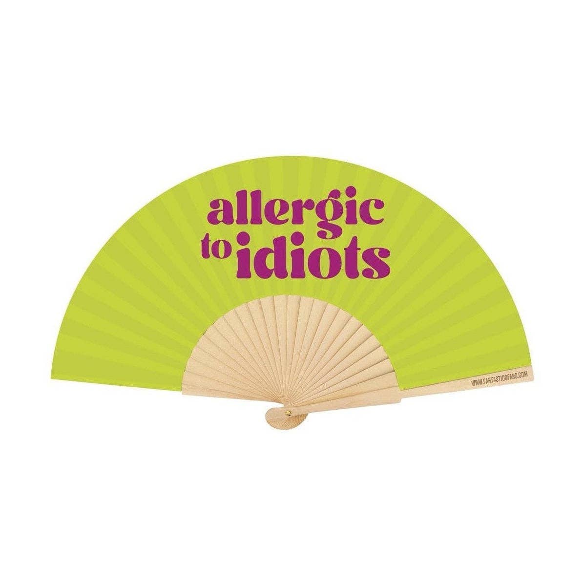 Slogan "Allergico agli Idioti" ventilatore 23 cm