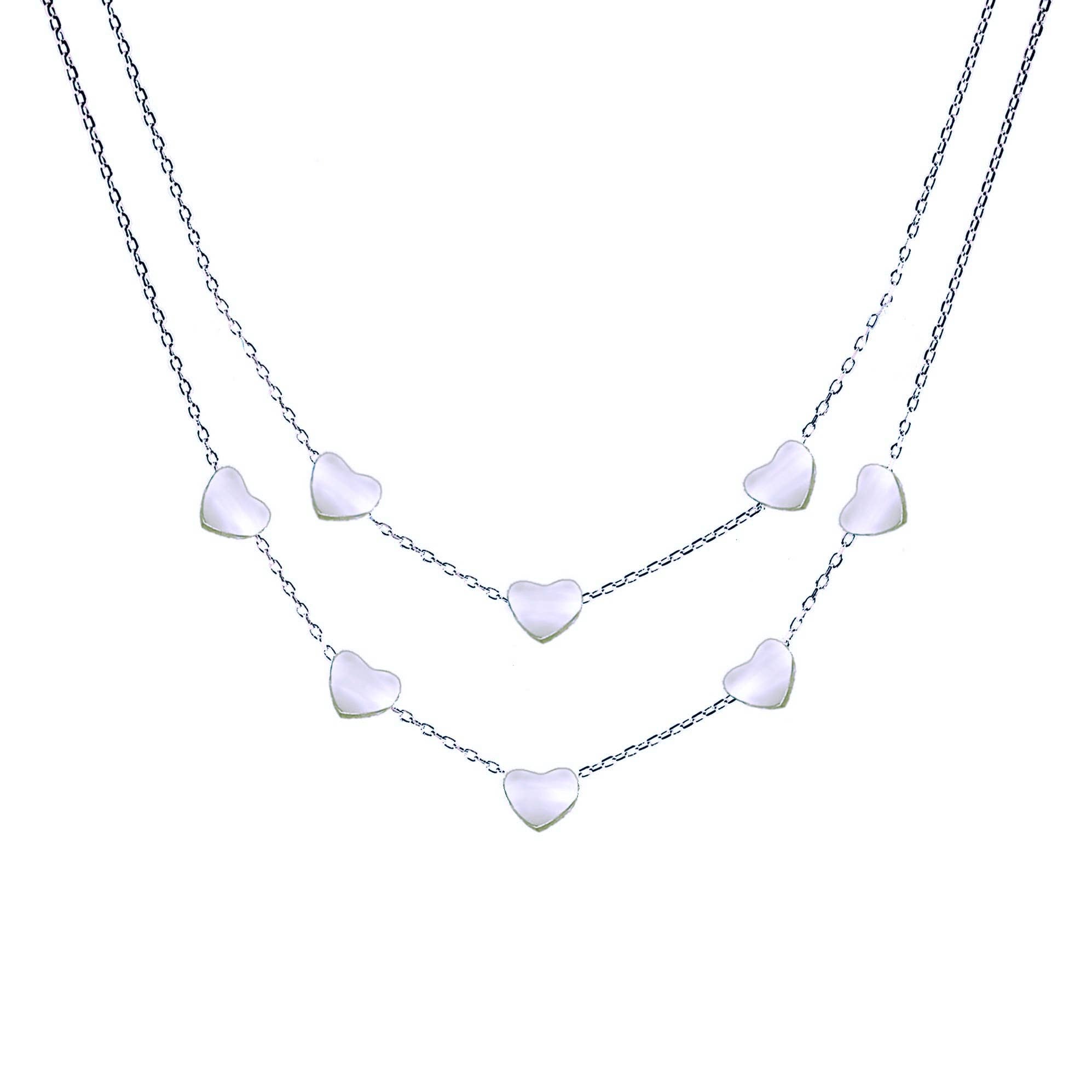 Collana Doppio Filo Con Cuore