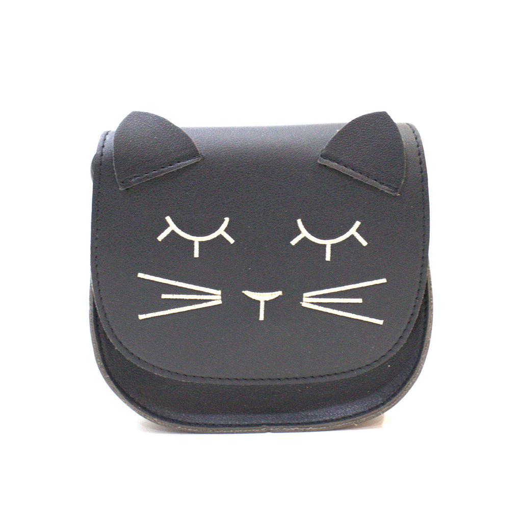 Borsa a tracolla per bambini con gatto nero Mina