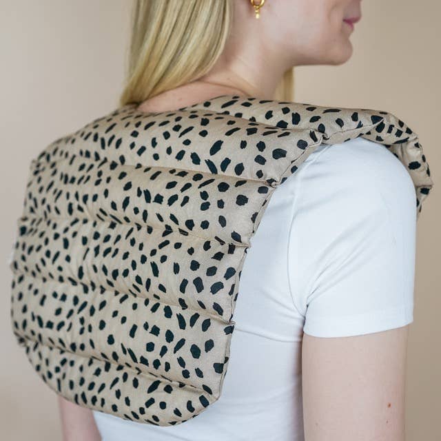 Cuscino per il collo riempito con farro biologico - Dots Coffee