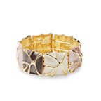 BRACCIALE ELASTICO SMALTATO CON MOTIVO ASTRATTO