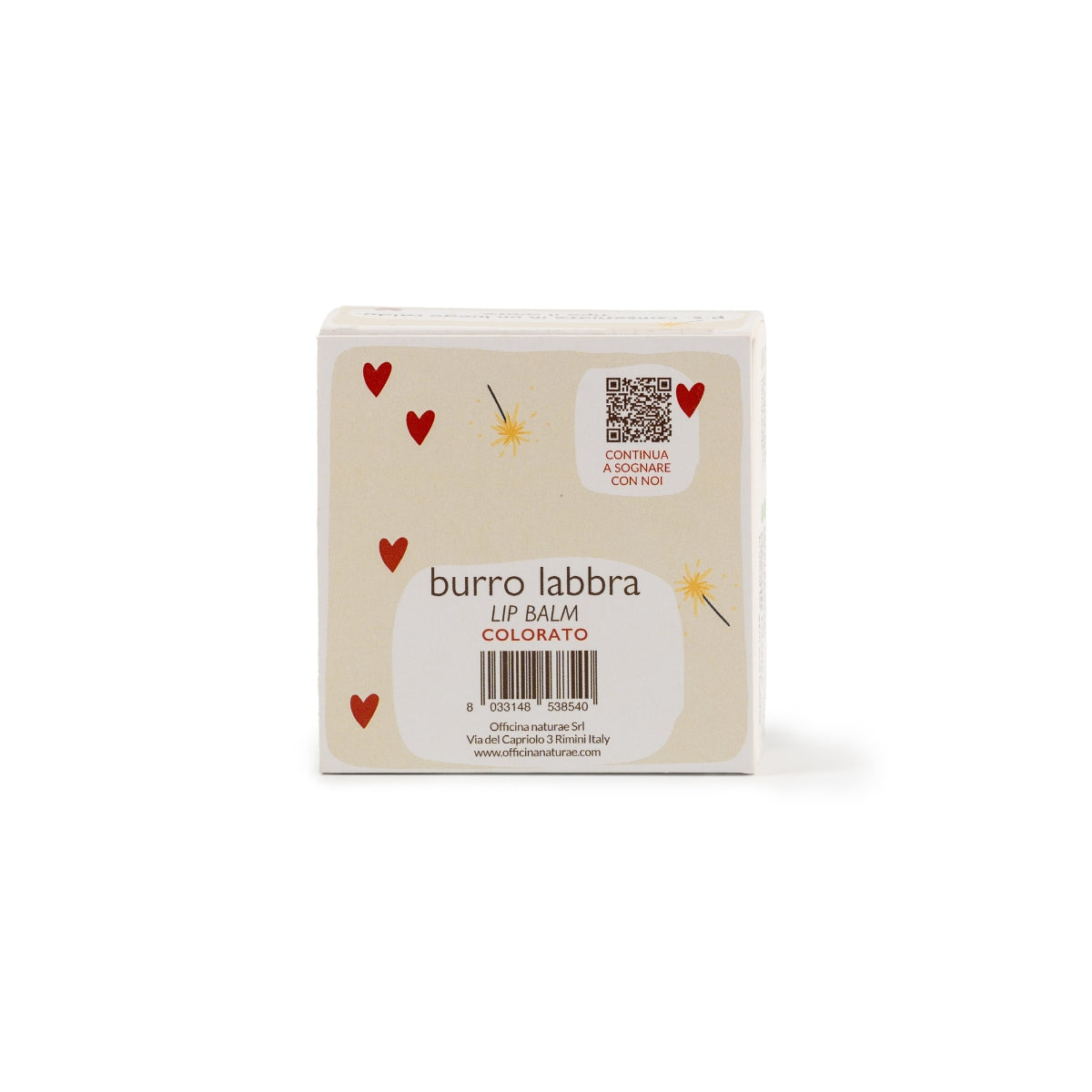 IDEALE PER GIORNI FREDDI E CUORI CALDI: Burro Labbra Colorato 4,5 ml