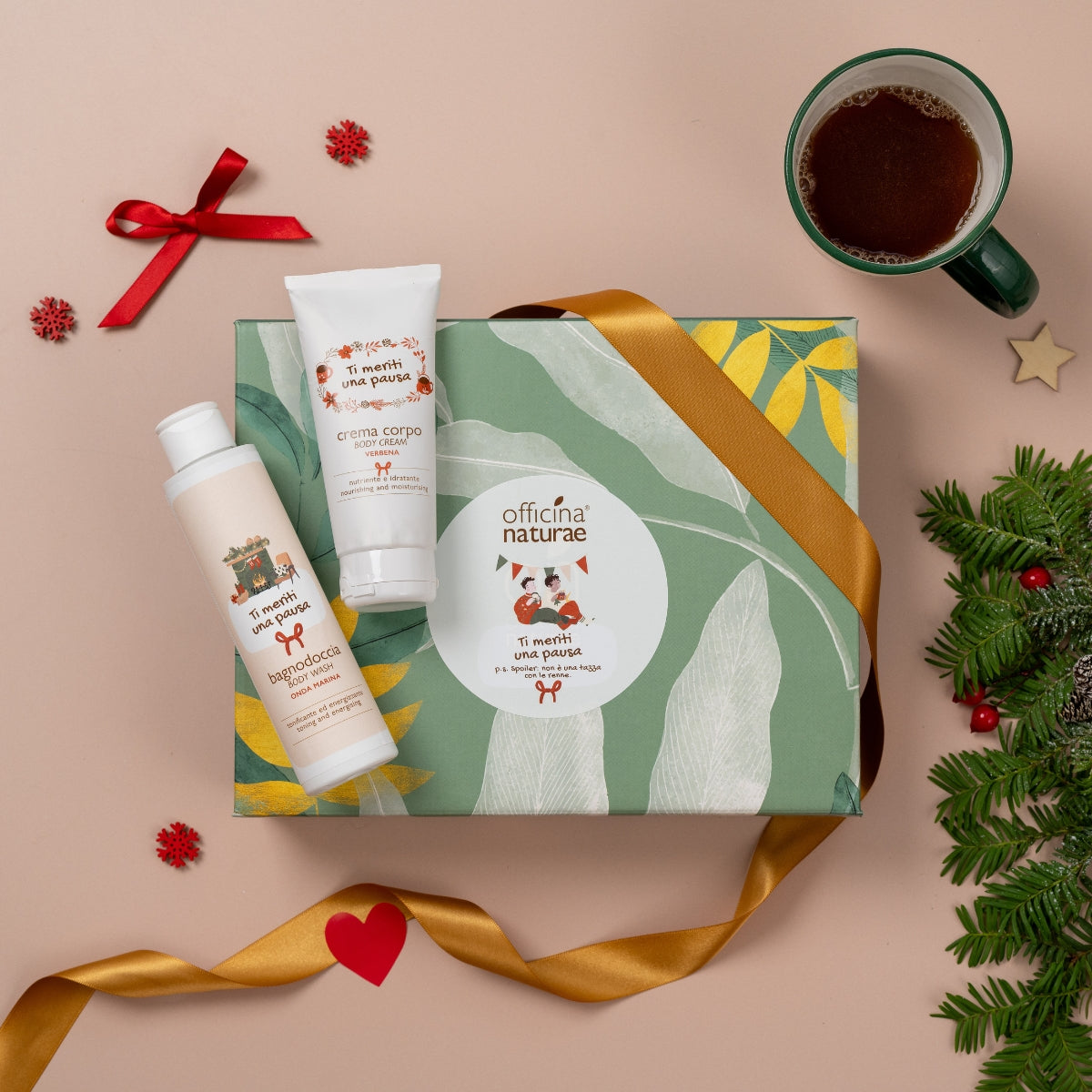 Gift Box "Ti meriti una pausa" Bagnodoccia e Crema Corpo