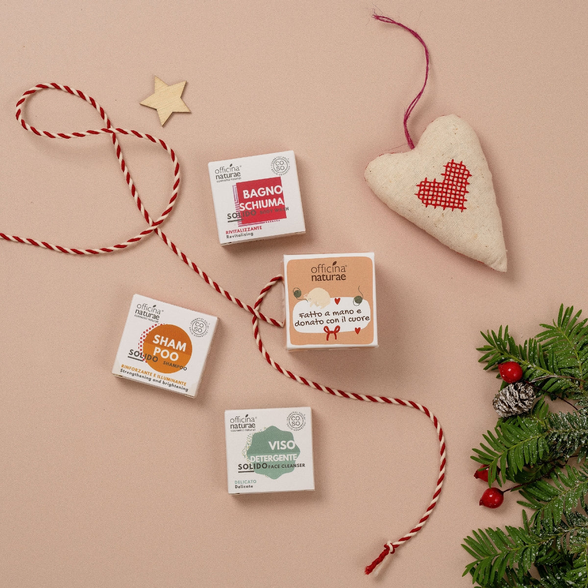 FATTO A MANO E DONATO CON IL CUORE: Mini Shampoo, Viso e Bagnoschiuma Solidi 15 g