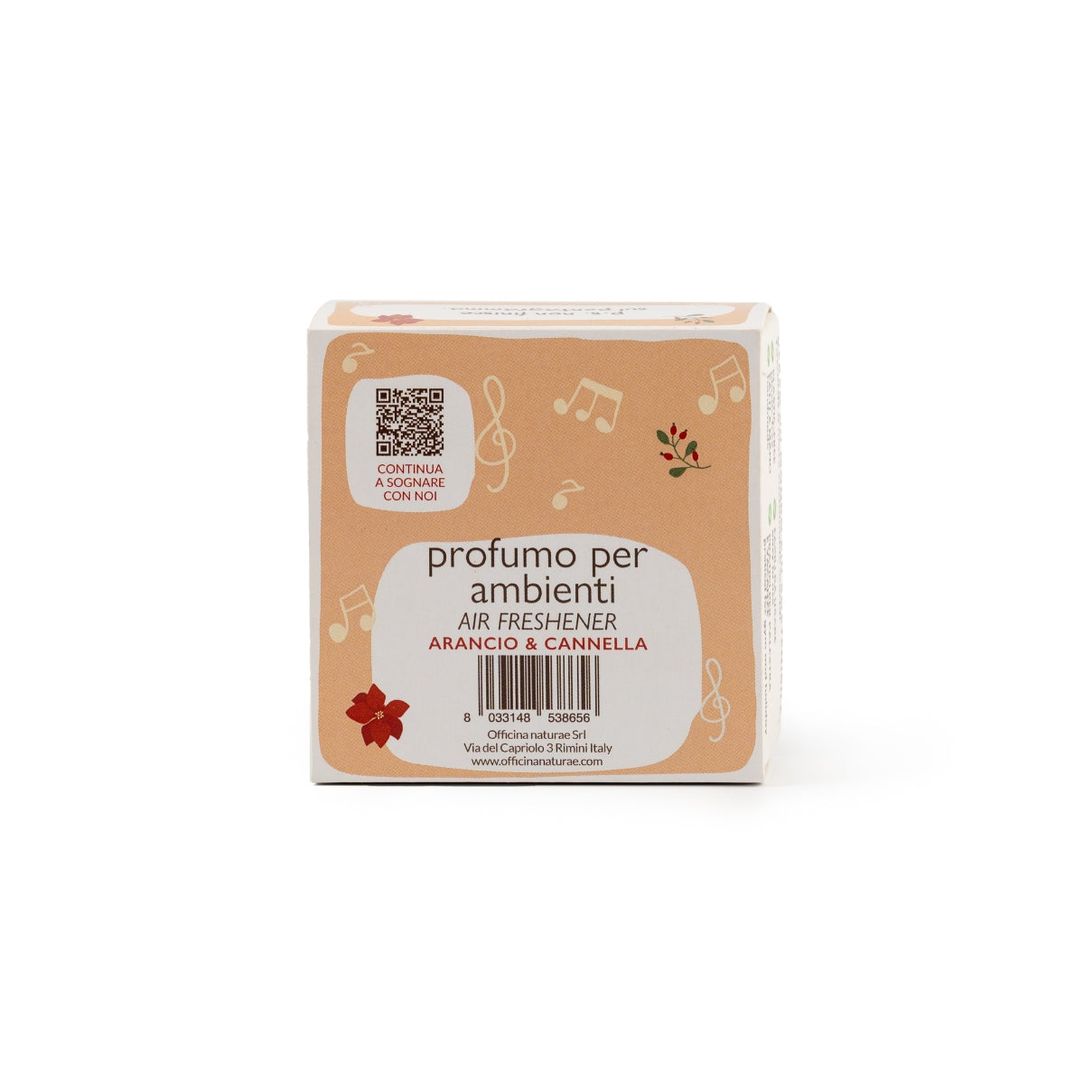 UNA NOTA CHE PROFUMA DI NATALE: Profumo Ambiente Arancio e Cannella 20 ml con diffusore in Legno