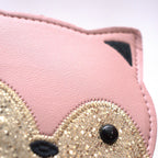 Borsa a tracolla per bambini a forma di gatto rosa Gaspard
