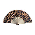 Ventaglio leopardato da 23 cm, formato da borsa