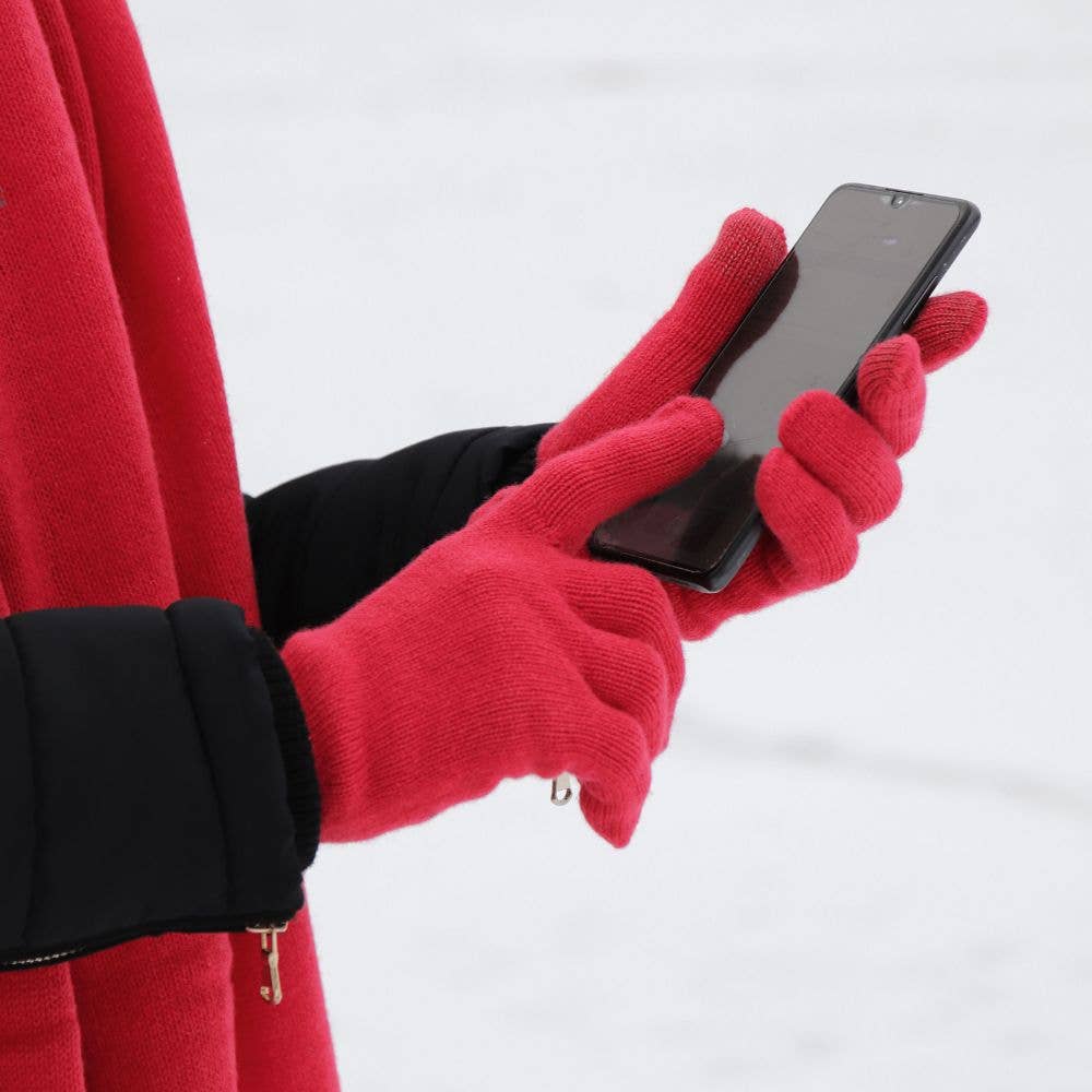 PAULE - Guanti tattili in cashmere