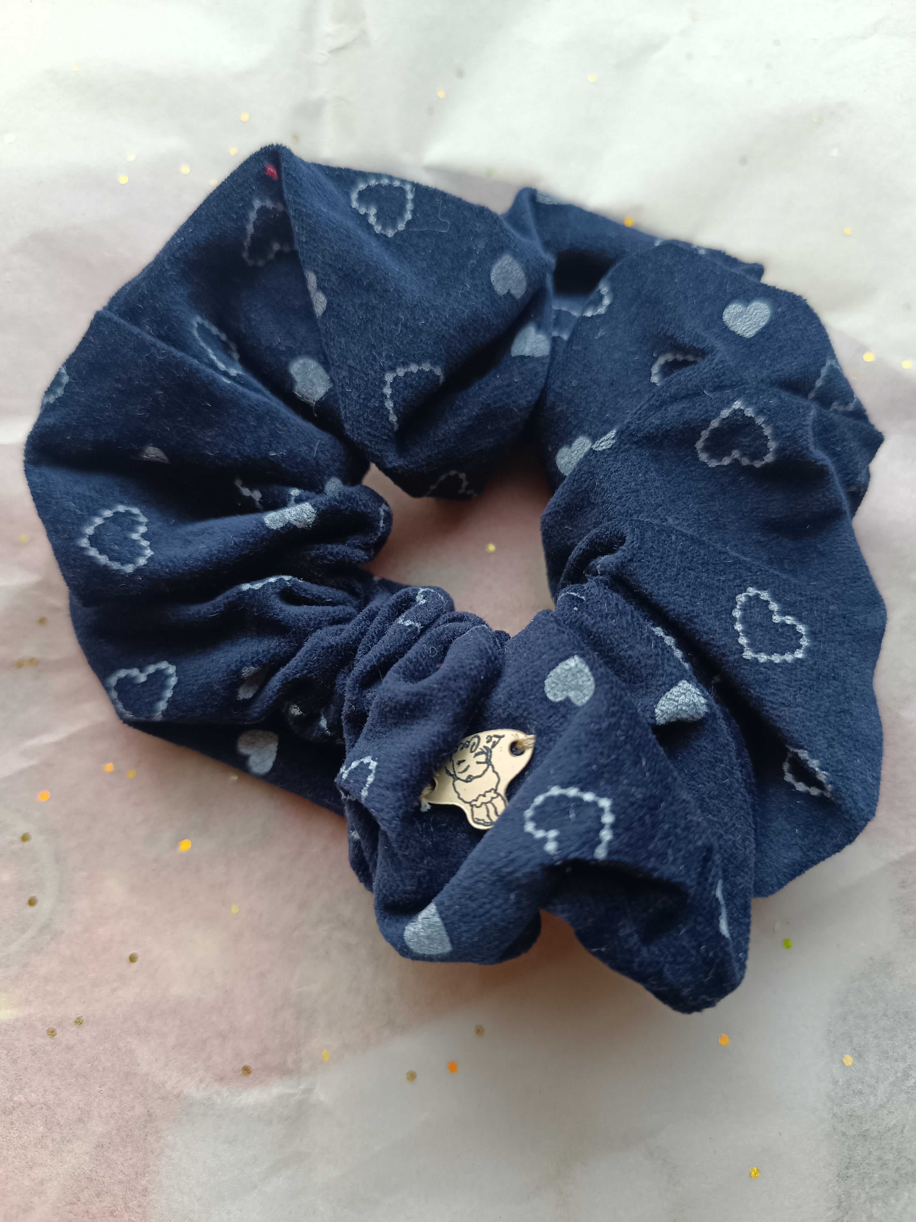 Scrunchie Velvet Hearts