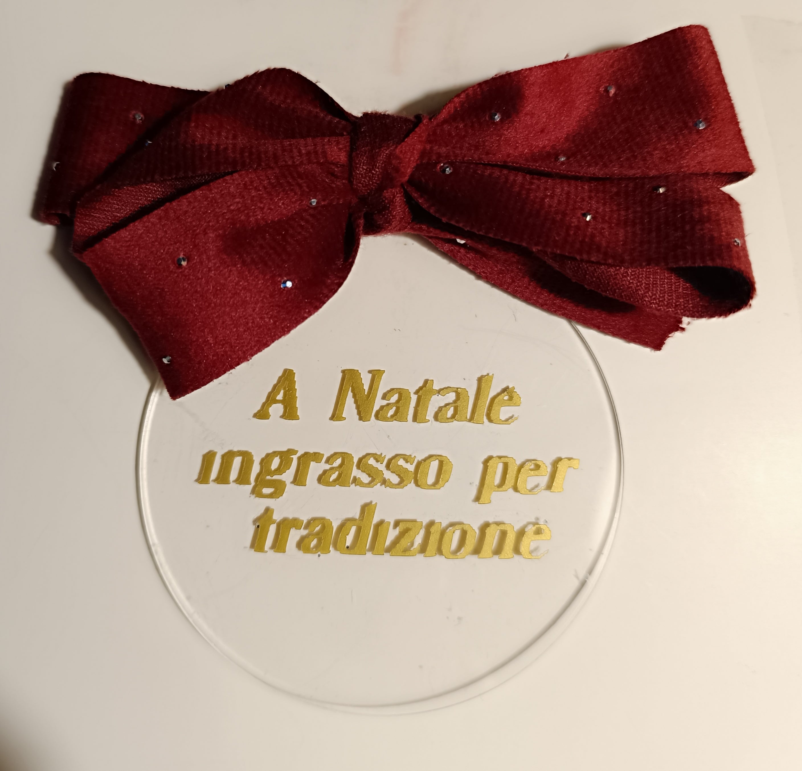 Pallina di Natale "Flat" personalizzata