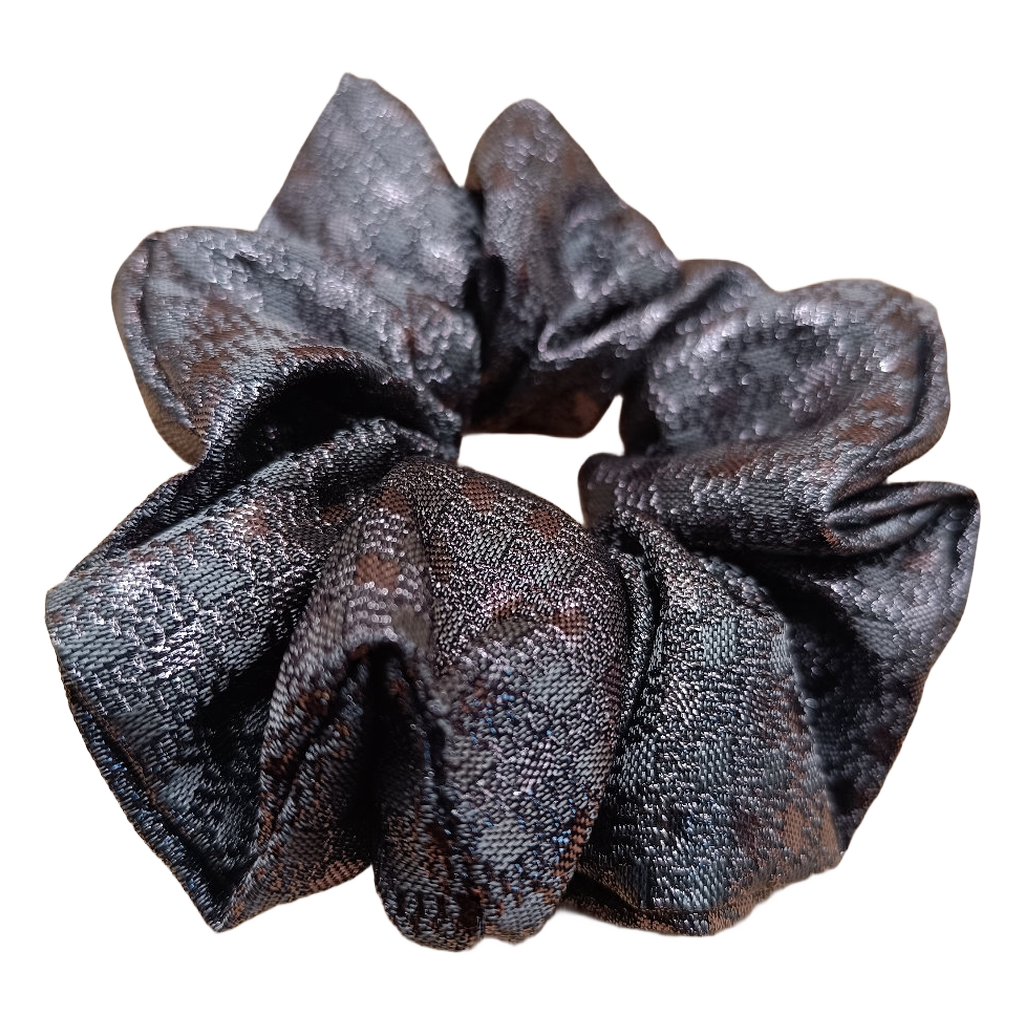 Scrunchie Pois Silver